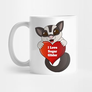 I Love Sugar Glider Mug